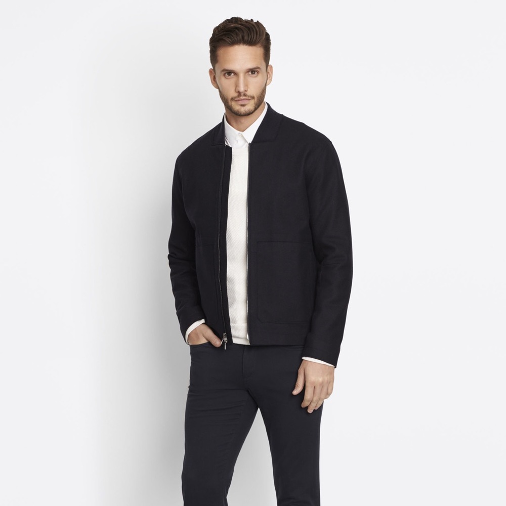 Vince. Raw Edge Utility Zip Jacket